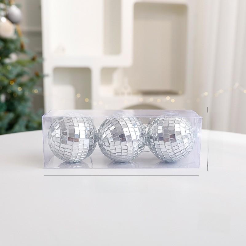 

Christmas Ball Decorations With Mirror Finish Glass And Foam For Holiday Home Decor 8cm