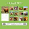 Red Robin 2026 Highland Cows Monthly Wall Calendar | 12" x 24" Open | Premium Thick & Sturdy Paper | Hangable 12 Month Calendar | Lined Notes & To Do