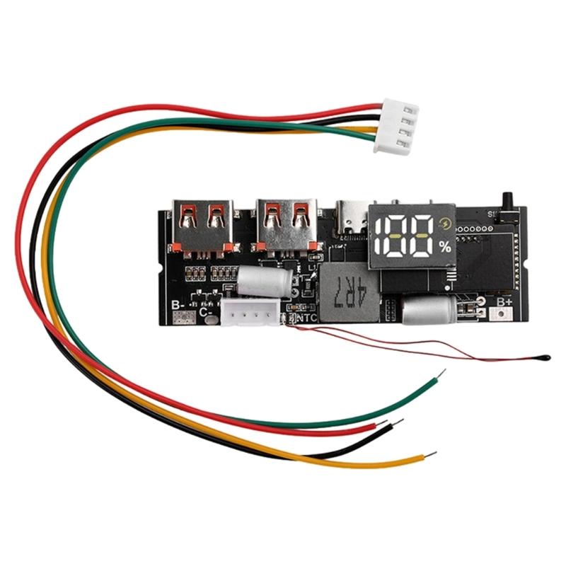 18650 Quick Charging Power Module Circuit Board Support Bidirectional Type C PD65W 100W Efficient Mobile Power Solution