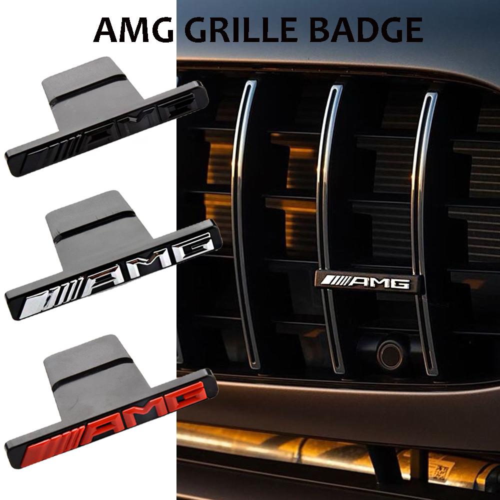 Car Front Grill Badge Emblem Sticker For Mercedes Benz AMG Logo W212 W213 W202 W211 W176 W210 W205 Gla Glc Cls Glk Accessories