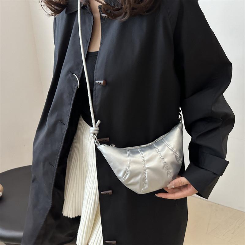 Chic French Style Pu Doughnut Bag For Women In Autumn 2024 Perfect For Casual Outfits