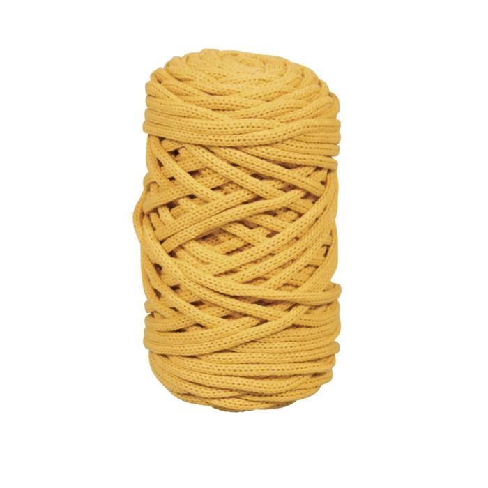 Fil Braidy Recycling - Braidy - 4mm - Jaune miel - Pelote 250g - 65m