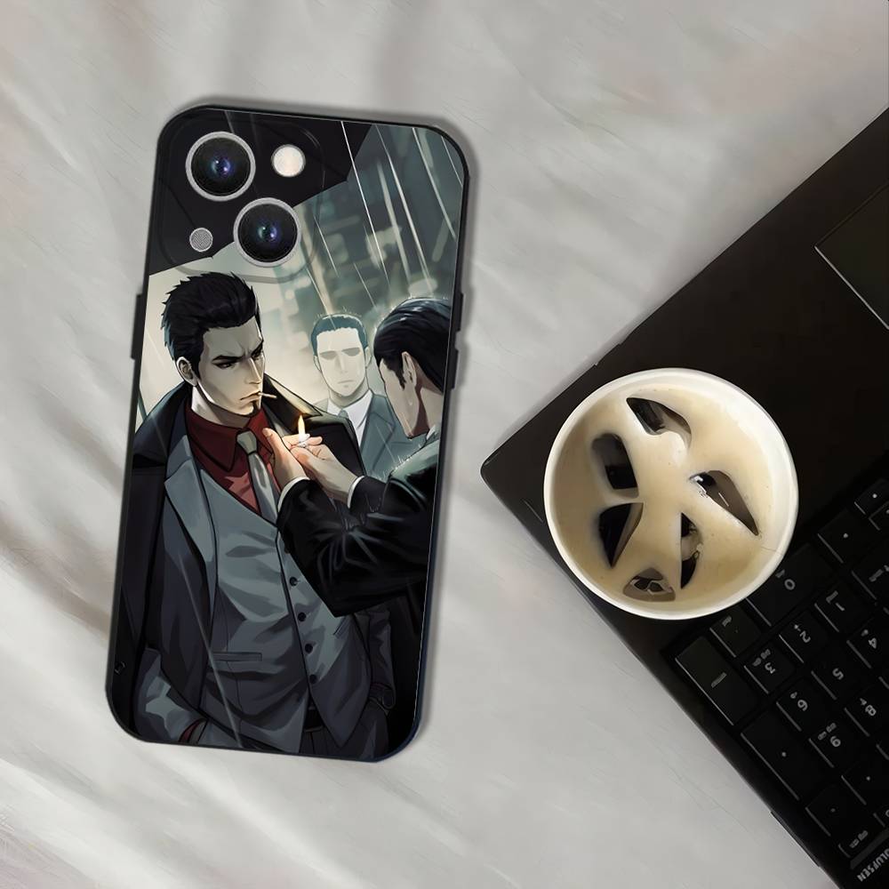 Yakuza 0 Game For iPhone 17,16,15,14,13,12,11,Pro,XS,Max,XR,Plus,E,SE4,Mini Black Soft Cover Phone Case