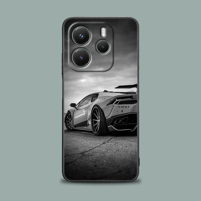Phone Case for Xiaomi Redmi 15C 14C 12C 13C 4G Redmi Note 15 14 13 12 11 10 Pro Plus 5G 12S Soft Cover Cool Sports Cars Male Men Redmi 12