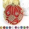8CM Christmas Rhinestone Glitter Balls Foam Shiny Christmas Tree Ornament Decorative Hanging Christmas Ball Gifts