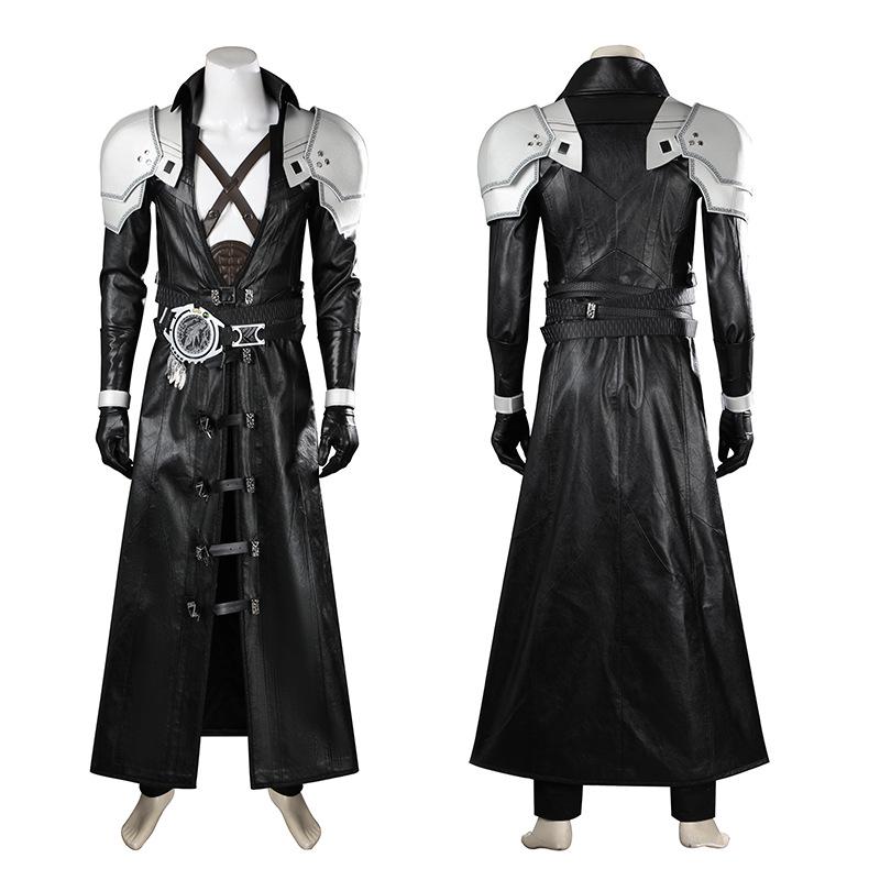 Sephiroth Leather Jacket Cosplay Set from Final Fantasy VII Rebirth