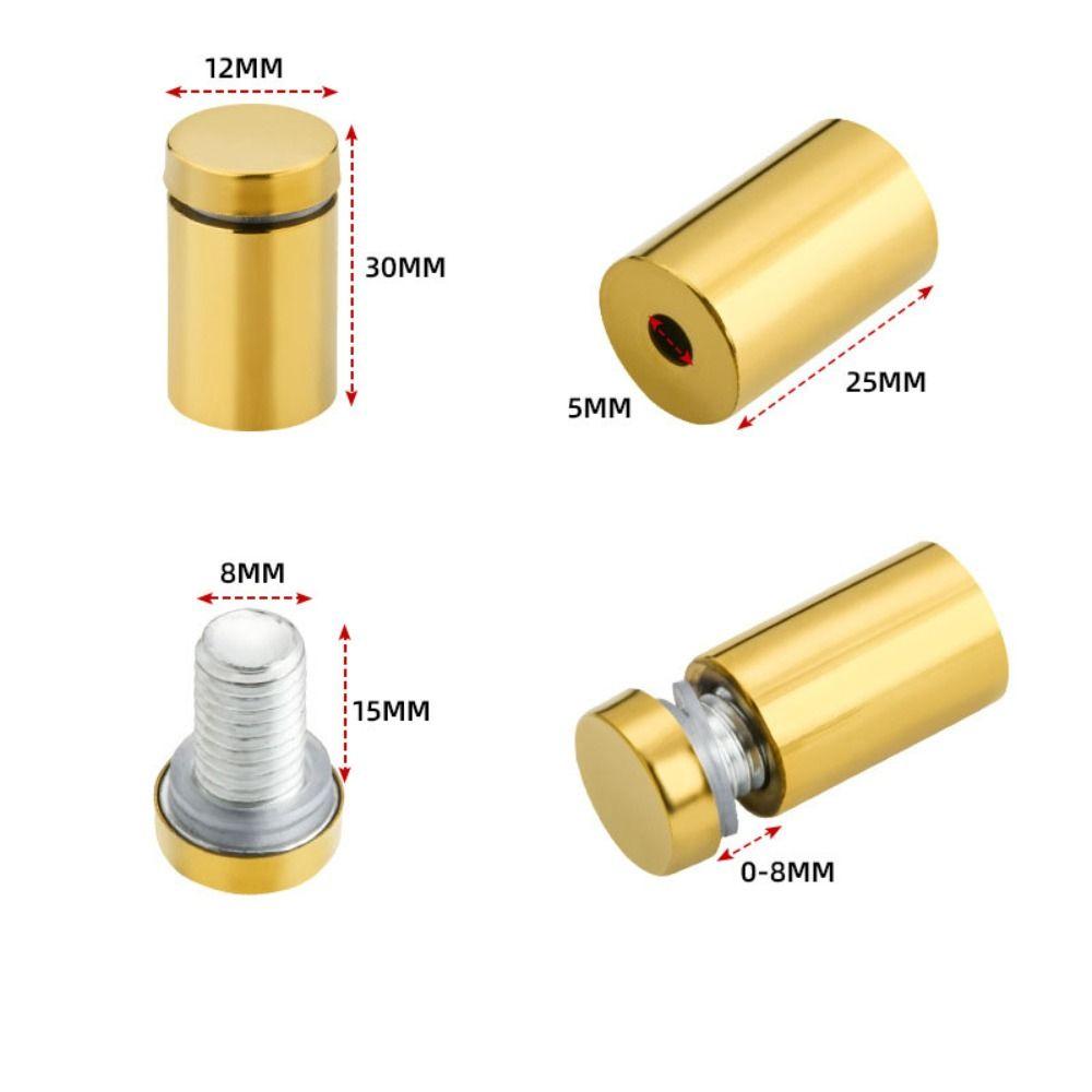 4pcs Silver/gold/black Acrylic board screws Ceramic tile glass screws Advertising board