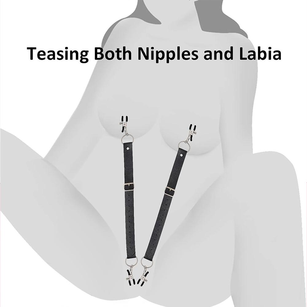 Clitoris Clamps Pussy Women Sex Toy Clit Clamp SM Bondage Breast Nipple Clip Flirt Labia Spreader 18+ Adult Games Sextoy