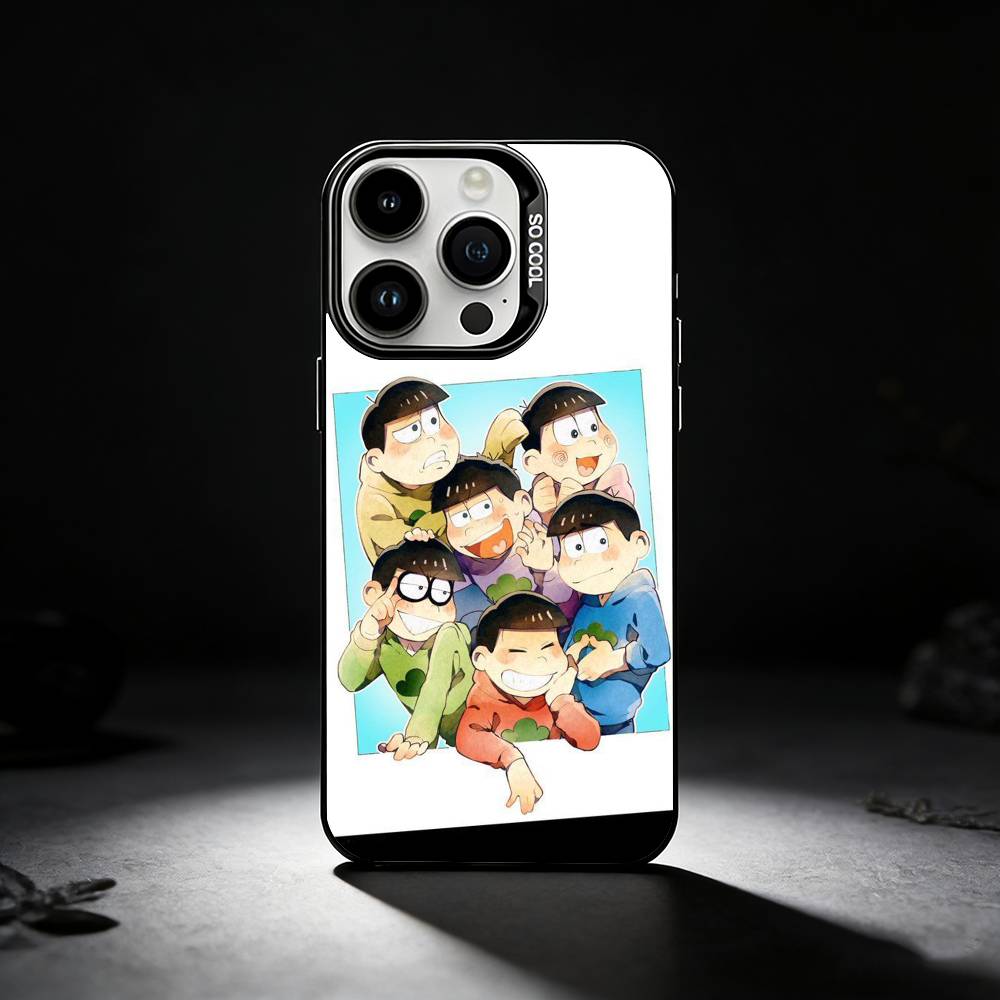 O-Osomatsu S-San Phone Case For iPhone 17,16,15,14,13,12,11 Plus,Pro Max,XS,Colored Silver Phone Case