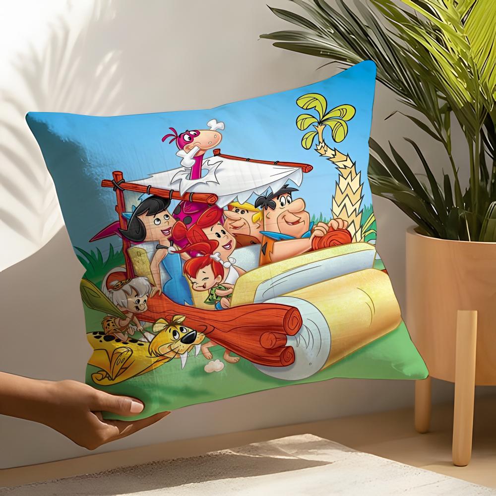 Fred Flintstone Pillow Case Linen Cushion Covers For Decorative Sofa Home Pillows Case Car Chair Pillows Cases