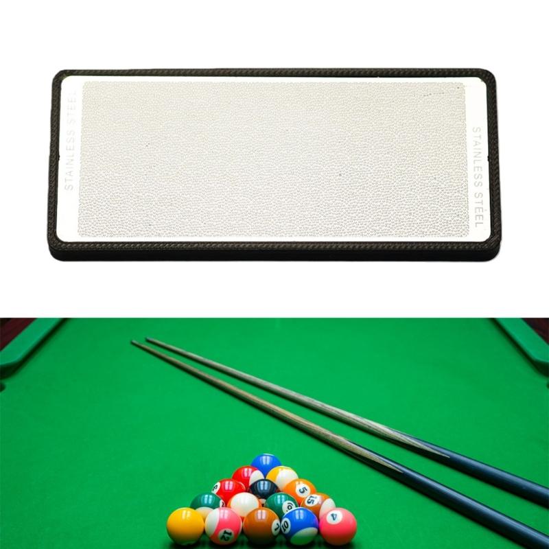 Snooker Pool Cue Tip Repair Tool Rectangle Billiard Cue Tip Shaper Portable Billiards Snooker Cue Tool Easy To Use