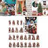 Christmas Countdown Calendar Box With Santa Claus Acrylic Assembled Decor For Holiday Gift Giving
