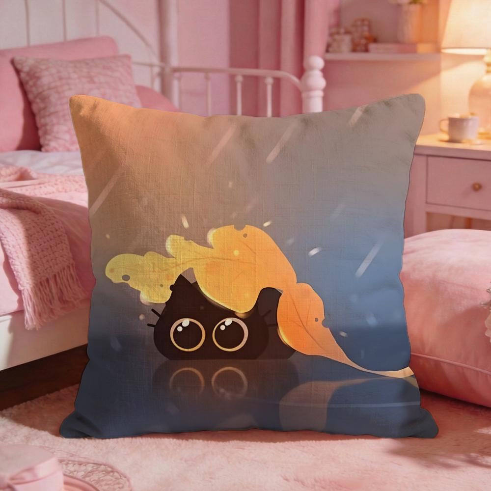 

Cute The Legend Of Hei Cushion Cover Premium Comfort Reversible Pillow Cove Two In One Design For Any Room Car Interior 30X30cm