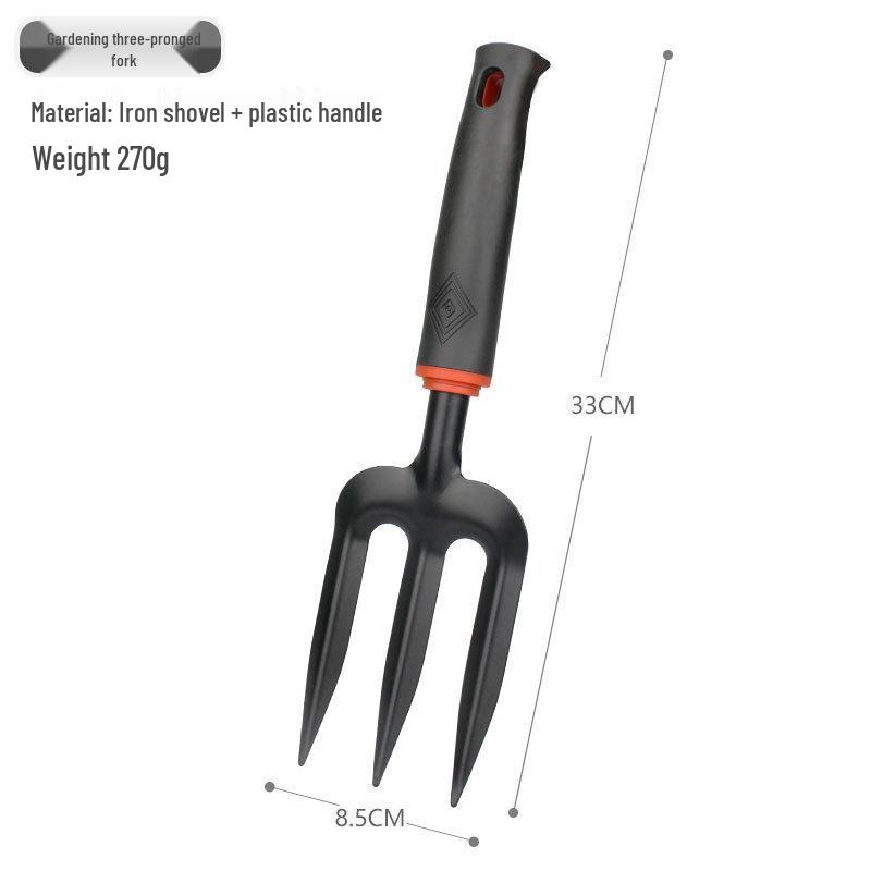 Three-Piece Gardening Tool Set: Small Shovel, Rake, and Hoe for Planting Vegetables