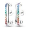 Cute Unicorn Stud Earrings Silver Plated for Little Girl Crystal Cat Mouse Elephant Heart Star Earring Gift Jewelry