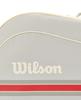 WILSON 2025 Team Tennis Racquet Bag Up To 3 - Oats/Red (Holds Racquets)