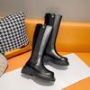 Double Tube Circumference Knight Boots Plus Large Tube Circumference Tall Tube Thick Leg Boots Martin Boots Fat Mm Cigarette Boots Large Size Women's