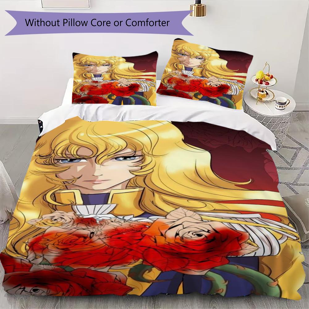 

Versailles Rose Love Pattern Bedding uilt Set uilt Cover Pillowcase Home Decoration Birthday Gift (1 * duvet cover + 2 * pillowcase without core)237 135x200cm