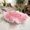 Handmade Pet Cap Crochet Cat Headwear Unique Cat Knitted Hat  Puppy Style
