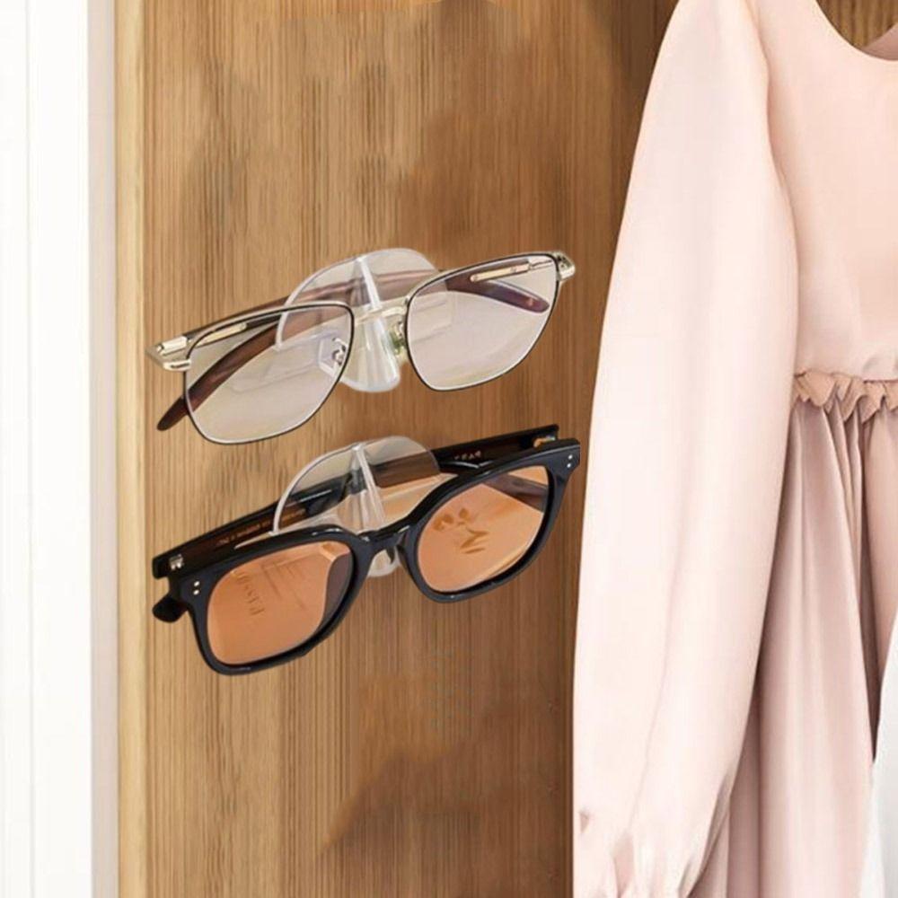 10Pcs Wall Mounted Sunglasses Storage Rack Clear Glasses Display Rack Glasses Storage Rack Office