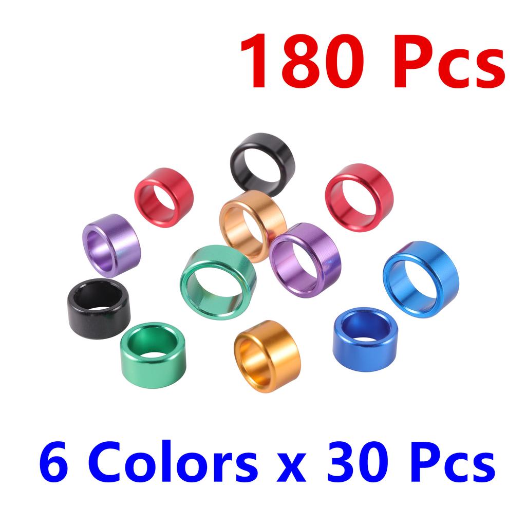 Inner diameter 8/10mm Bird Foot Ring Aluminium Pigeon Leg Bands Outdoor Flying Training Identification Foot Ring 180 Pcs