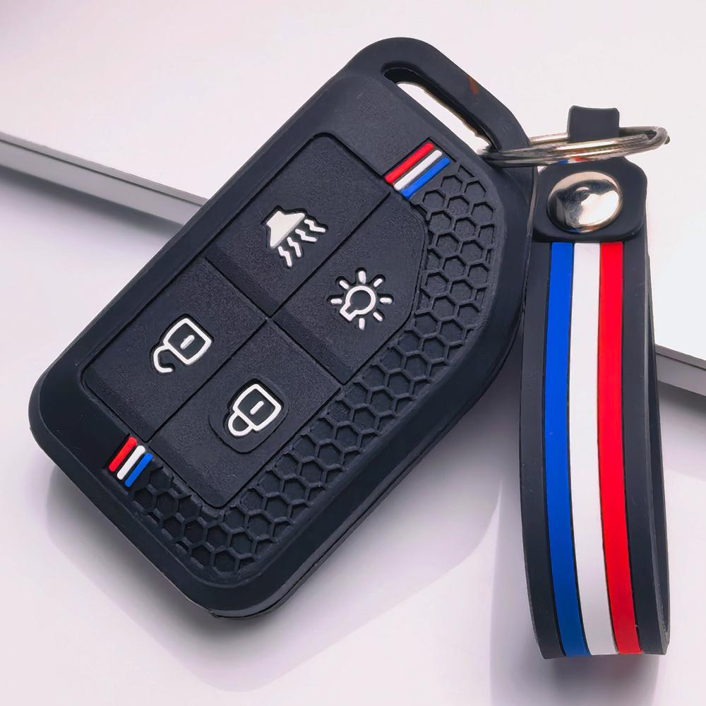 Key Fob Cover for Volvo XC40 XC60 XC90 S60 S90 V60 V90 C40 with Keychain Anti-Scratch Surface Shockproof Structure Soft Grip Texture