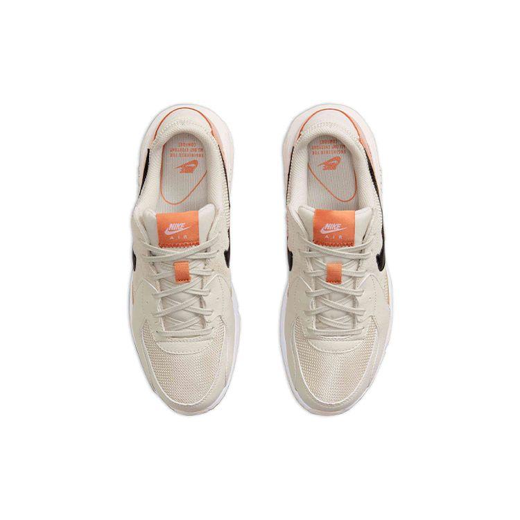 Nike Air Max Excee Sports Comfort Fabric Synthetic Leather Low Top Air Cushion Casual Running Shoes Women sneaker Beige Orange CD5432-107