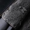 Men's Woolen Coat Autumn and Winter Knee Long Middle-aged Business Administrative Lapel Off Rabbit Hair Gall Jacket