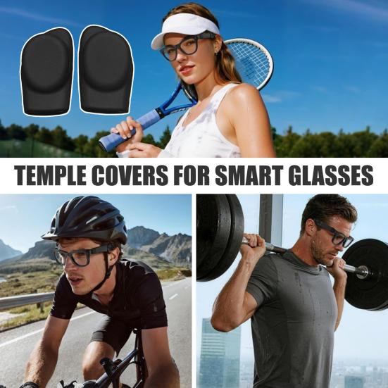 Silicone Eyeglass Ear Grip for Ray-Ban Meta Smart Glasses Anti-Slip Nose Pads Soft Glasses Ear Tips Anti-slip Glasses Ear Covers