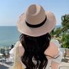 Summer sunscreen visor children's hollow straw Lafite straw hat versatile high-end sun hat summer breathable