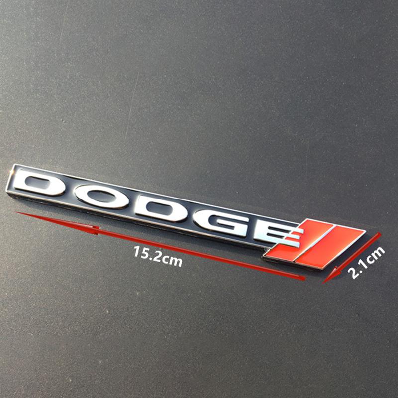 Metal Car  Front Grille Emblem Trunk Tail Badge for Dodge Charger Challenger Ram Viper Jcuv Caravan Durango SRT Decoration YY1
