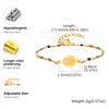 Bohemian Colored Bead Chains Virgin Bracelets for Women,Gold Color Stainless Steel Bracelets,Holy Christian Jewelry Gift