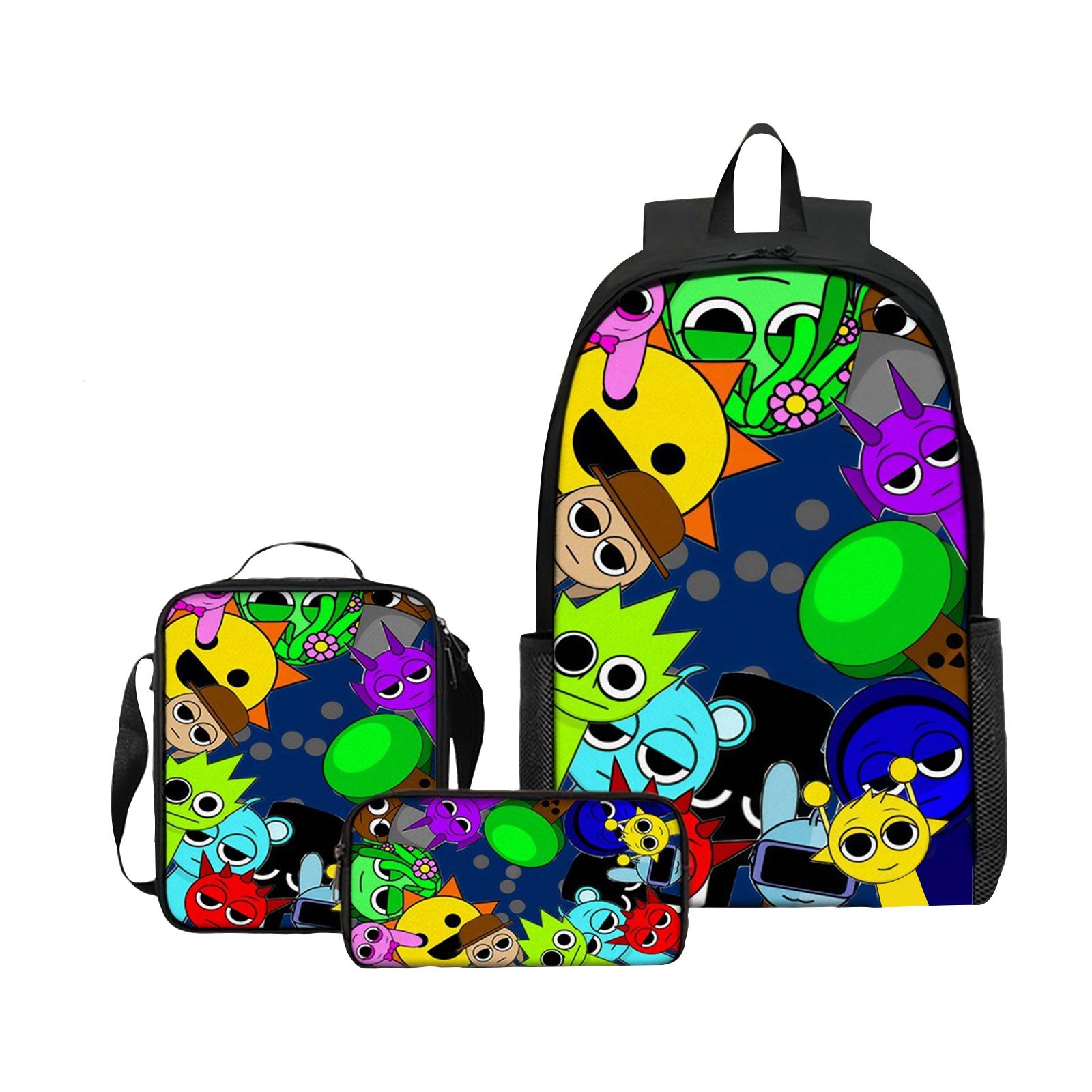 

Аниме Периферийный Принт Рюкзак, Персонализированная Сумка для Хранения Рюкзака, Набор из Трех Предметов: Рюкзак, Сумка для Ланча, Пенал, Школьные Принадлежности One Size чёрный