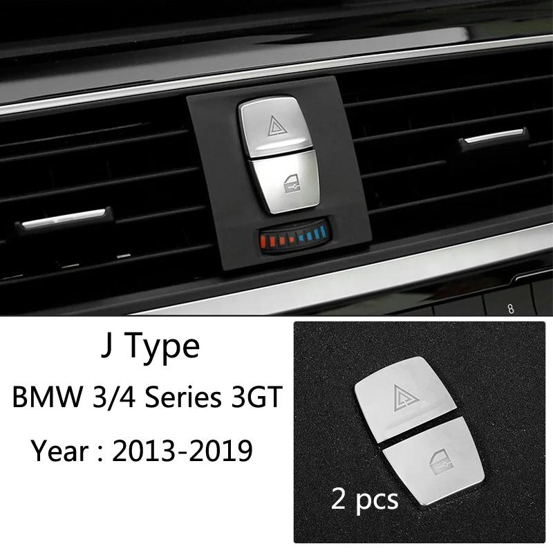 Carbon Fiber Internal Shift Knob Cover For BMW F30 F32 F34 F36 Multimedia Button Panel Decorative Sticker Accessories