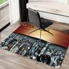 Rock Music Floor Mat Soft Thickened Absorbent Non-Slip Bedroom Living Room Door Mat Home Decor Flannel Rugs
