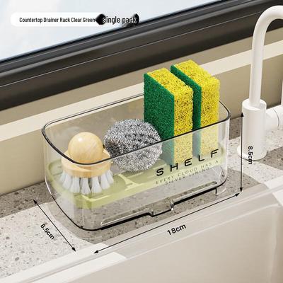 ZISIZ Large Capacity Kitchen Sponge & Dishcloth Drain Rack