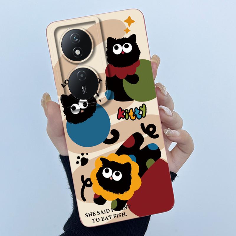 Case For Honor X7B X7 X7A Cute Panda Sweet Girls Cats Silicone Soft Cover Phone Camera Protection Casing Anti-Scratch Bumper