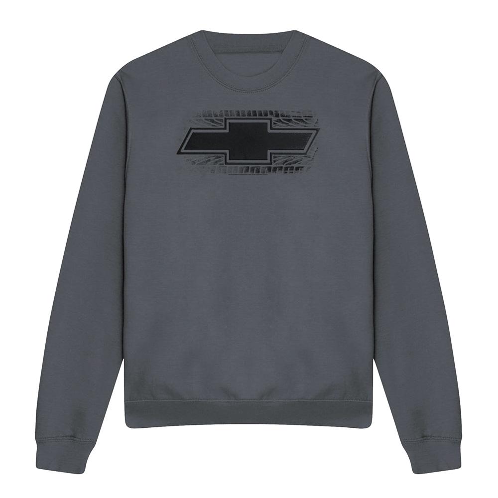 Chevrolet Unisex Adult Bowtie Burnout Sweatshirt