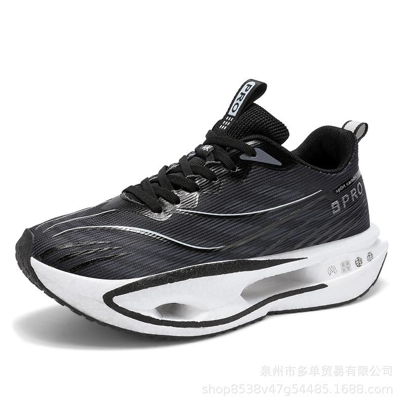 Lightweight soft sole shock absorption rebound real explosion carbon plate breathable thin mesh running shoes outdoor racing sports men's shoes