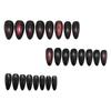 Almond Purple Cat Eye Wearable Fake Nails – Fashionable Brightening Finish, 24-Piece Set.