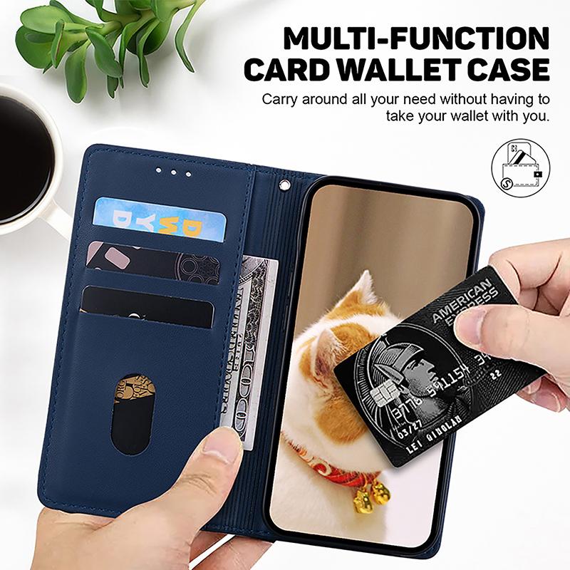 Leather Phone Case for Xiaomi Redmi A5 A4 A1 A2 Plus 4G A3 Pro K70E k20 K60 K70 K80 Pro K60 Ultra Wallet Lanyard Cover