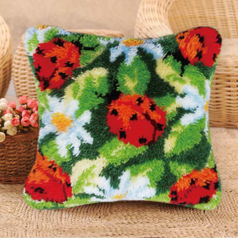 

Nicediy Набор для ковровой вышивки крючком Бабочка Коврик Подушка Мат DIY Рукоделие Цветы Вышивка крестом Рукоделие Крючок Аксессуары для вышивки