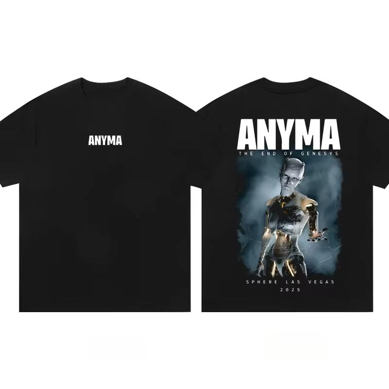 

2025 New Anyma Top 100 DJ Tee - Thailand S20 SSK VAC Electric Syllables Print | Unisex Short Sleeve Oversized Cotton S-4XL L