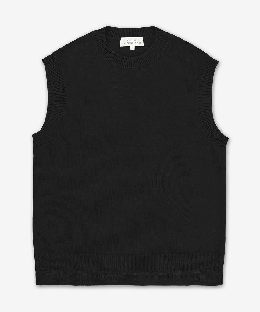 Studio Nicholson Hash 5Gg Knit Vest - Darkest Navy / Hashisnm949Darkestnavy
