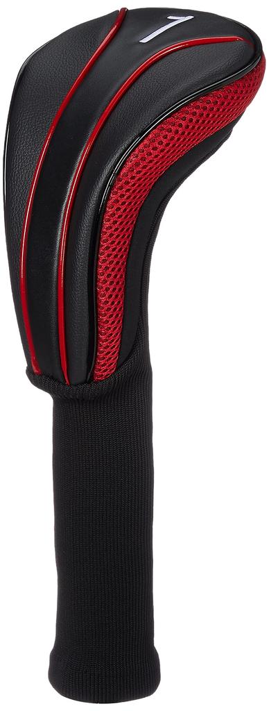 LEZAX Driver Headcover Black x Red TEE-OFF TOHC-6551