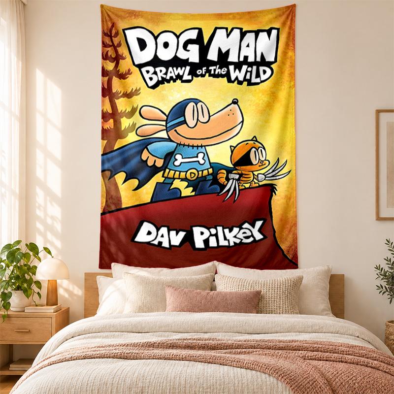 Dog Man Tapestry highquality for decorating living room bedroom dorm walls ideal as bedroom wallart orholiday gift