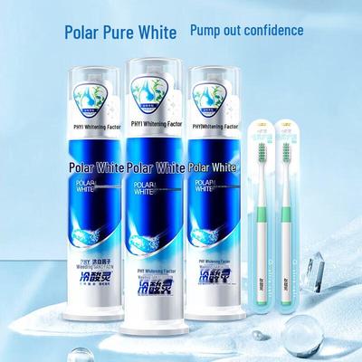 Lengsuanling Polar White Pump Whitening Toothpaste