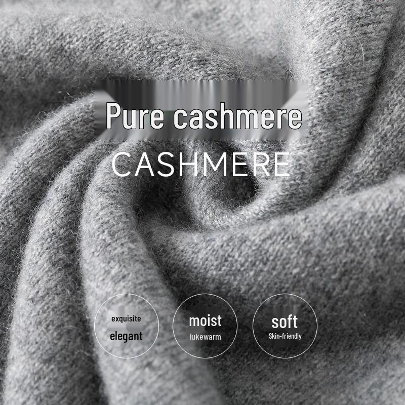 Hengyuanxiang Men's Fine Cashmere V-Neck Knit Vest