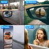 Car side rearview mirror PET+nano waterproof and anti fog film rainproof sticker with clear vision in rainy days universal set