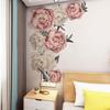1 Pcs 3D New Gentle Peony Flower Bedroom Living Room Dormitory Background Study Room Entrance Wall Decoration Painting